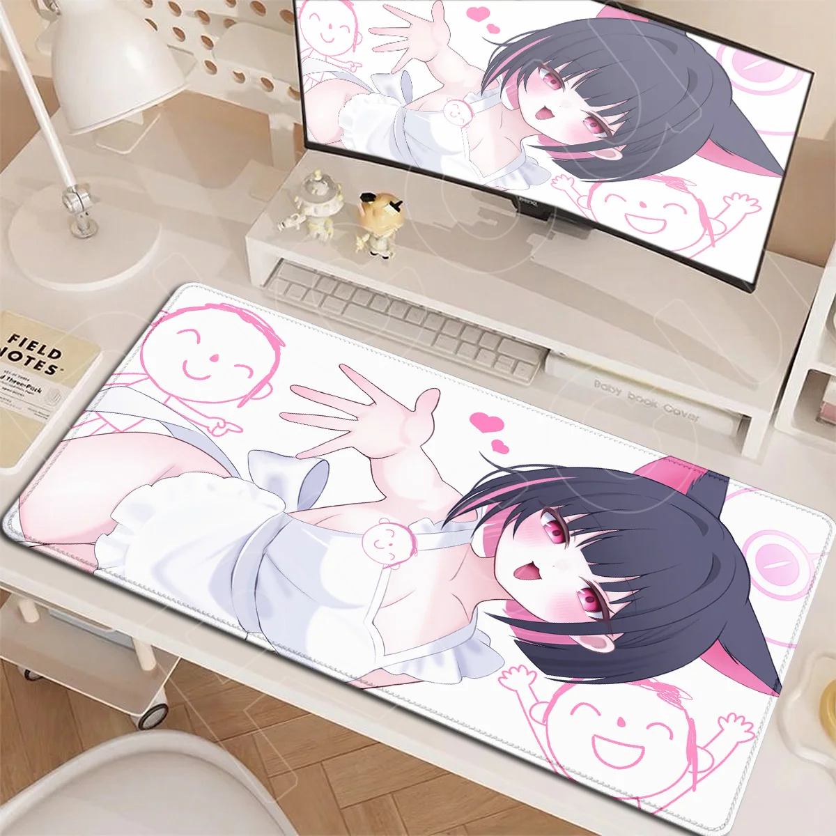 Blue Archive Cute Girl Kyouyama Kazusa Mouse Mat E-sport Gamer Cabinet Desktop Rug HD Printing Computer Office Mousepads 90x40cm
