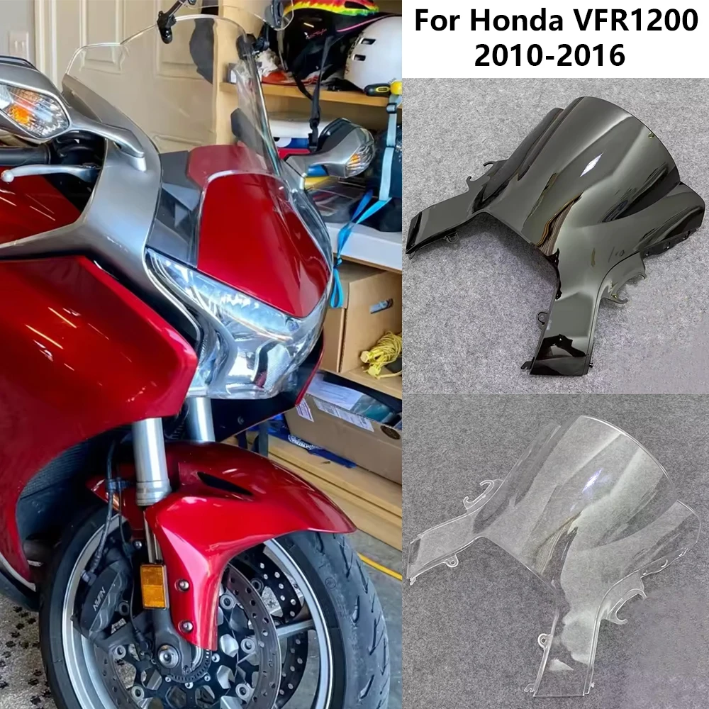 For Honda VFR1200 VFR 1200 2010 2011 2012 2013 2014-2016Double Bubble Windscreen Screen Wind Deflectors Screen Windshield