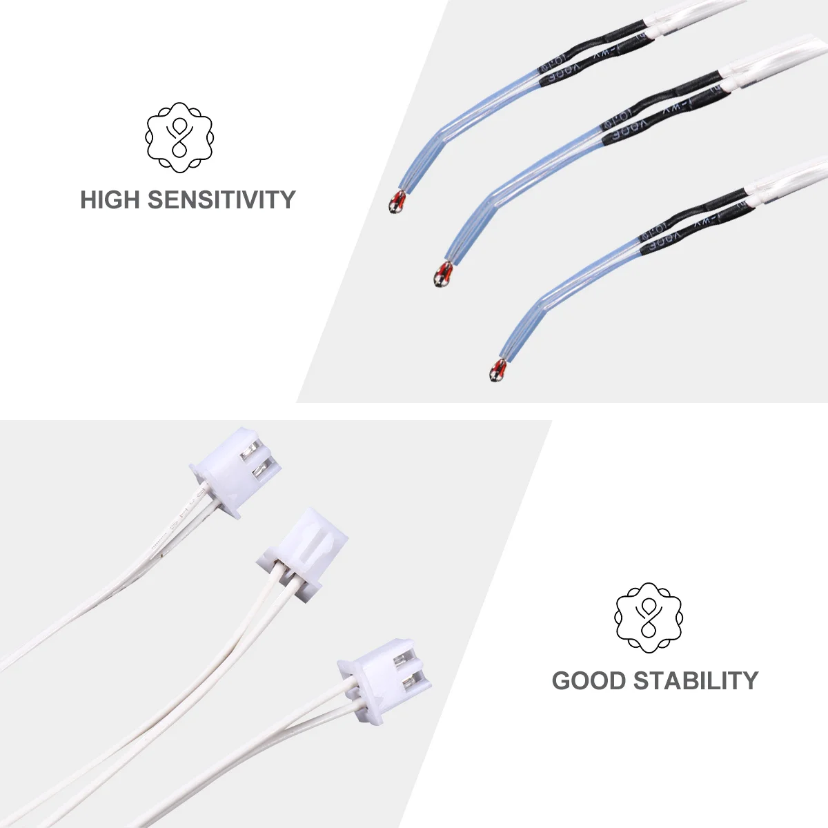 

3Pcs Ntc 100K Thermistor 200C 1M Wiring Xh254 2P 3D Printer Heatbed Hot End High Sensitivity Rapid Response Stable