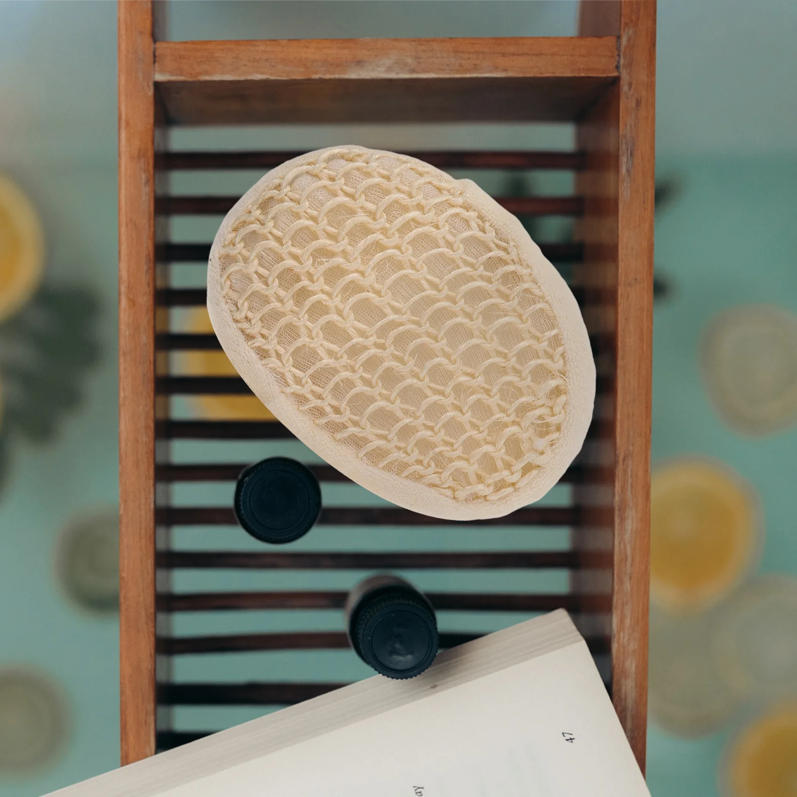 

2pcs Natural Sisal Fiber Body Scrubber Exfoliating Bath Sponge Deep Cleaning Shower Tool Soft Loofah Pads Durable Bathing Sponge