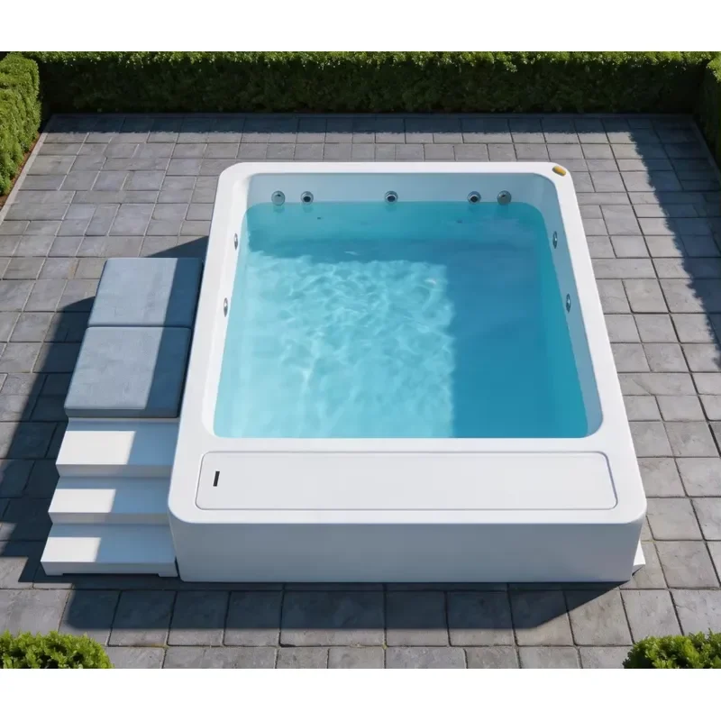 OEM High-End Modular Fiberglass Swimming Pool Pre-Engineered Fast Assembly FRP Pool - Resort Hotel Commercial
