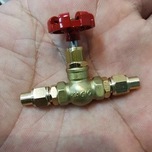 1pcs Straight Through Valve for KACIO Steam Engine Boiler Model Accessories - Red Knob