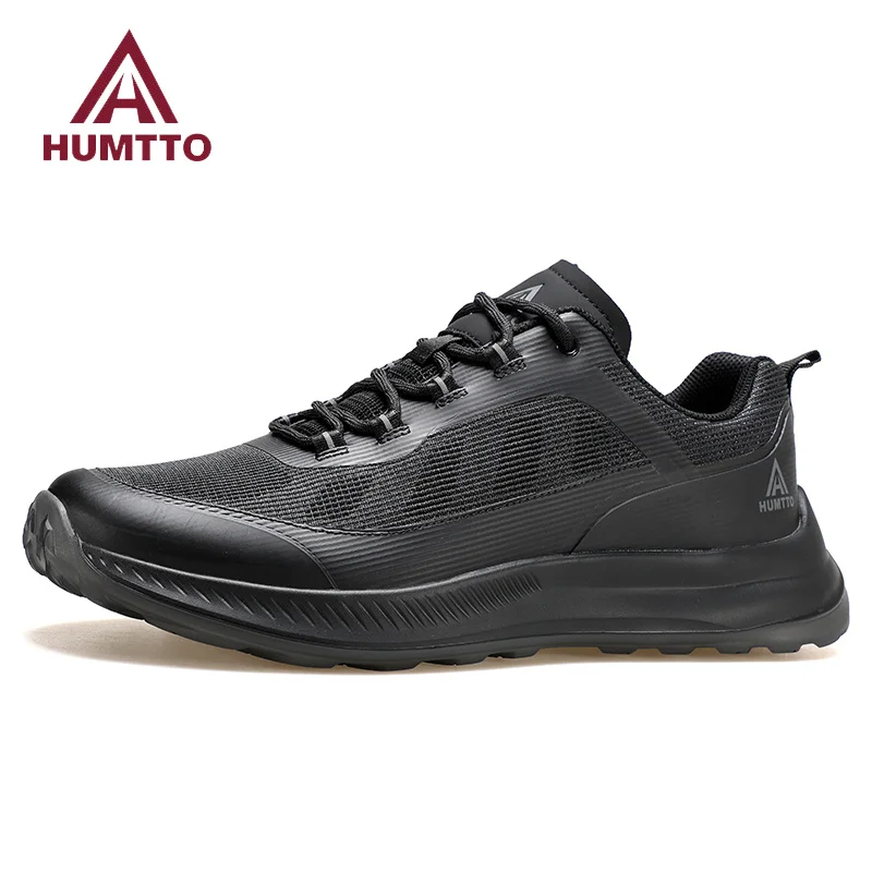 HUMTTO Running Shoes Breathable Luxury Designer Shoes for Men Cushioning Black Man Casual Sneakers Sports Jogging Mens Trainers