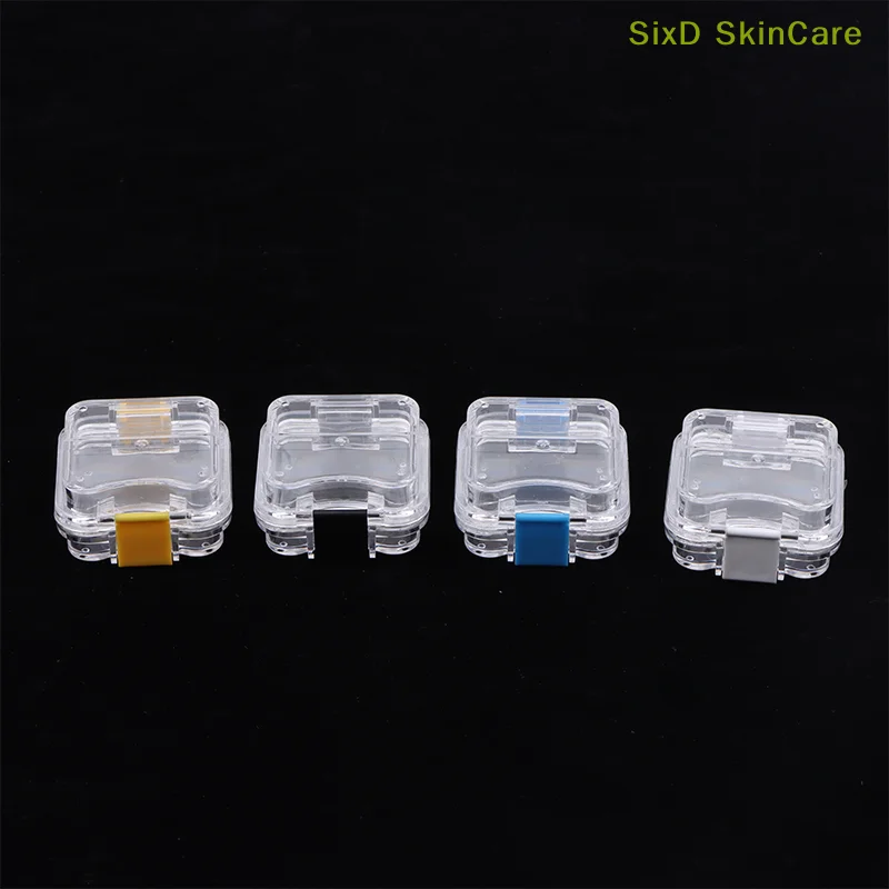 1pcs Denture Storage Box With Transparent Flexible Film Dentist Material Dental Plastic Membrane Boxes Small Dental Crown Box