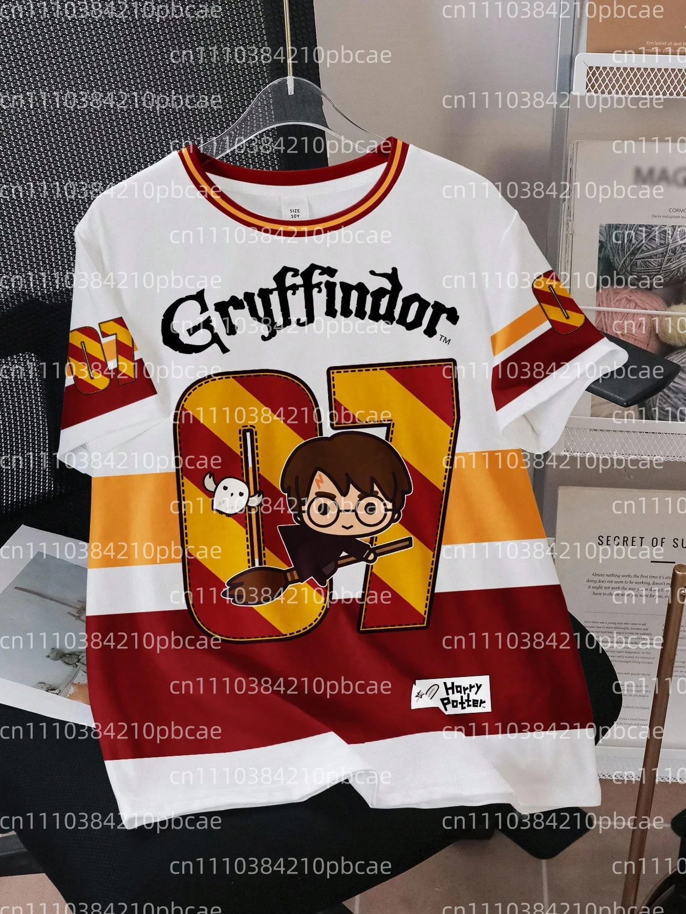 Camisetas holgadas de manga corta con estampado de dibujos animados de HARRY POTTER, camisetas informales de verano para niños, camisetas deportivas de moda con cuello redondo