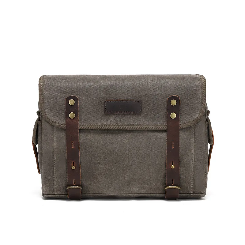 

Motorcycle Canvas Saddle Bags, Waterproof Lightweight Side Bag Luggage Pouch for Cycling & Motorcycles