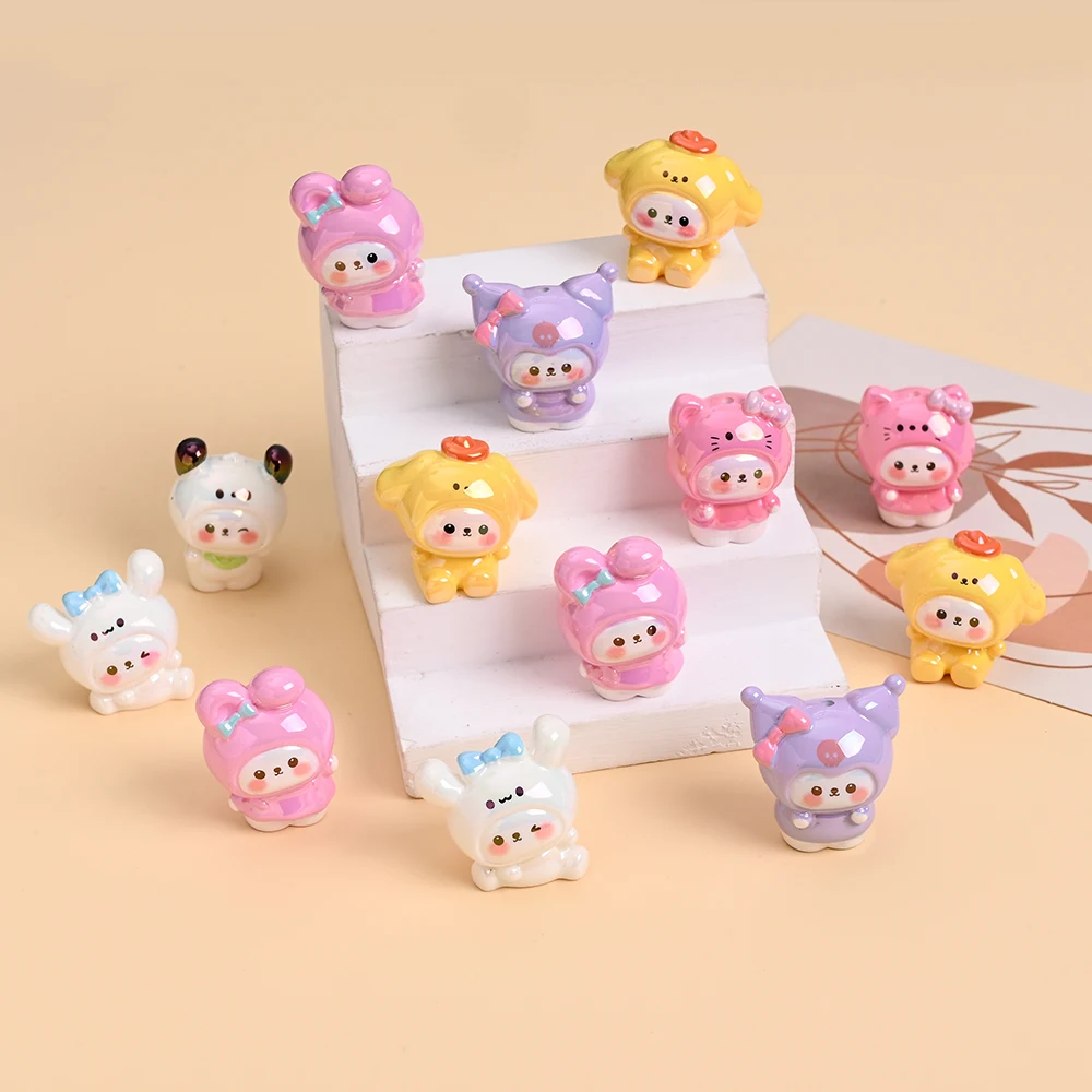 

5 шт. Sanrio бусина из смолы мультфильм для прорезывания зубов пищевая бусина для DIY детская соска-цепочка кулон ожерелье подарочные аксессуары