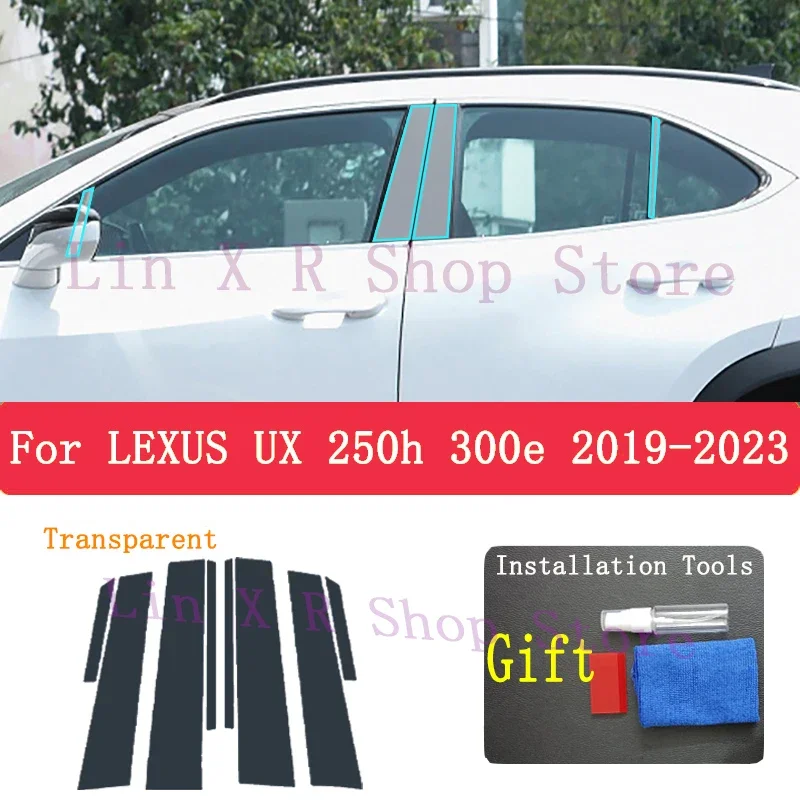 

TPU Protective Film Anti-scratch Repair Stickers For LEXUS UX 250H 300E 2019-2022 B/C-Pillars Transparent PPF Accessories Refit
