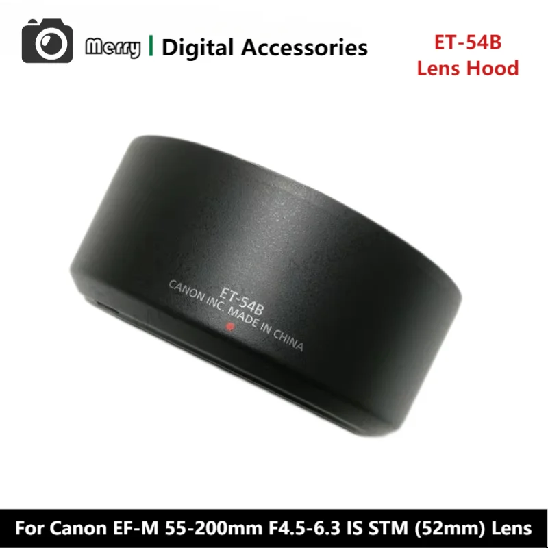 

New Original Genuine Front Lens Hood ET-54B For Canon EF-M 55-200mm F4.5-6.3 IS STM (52mm) Camera Lens EFM55-200 50-200