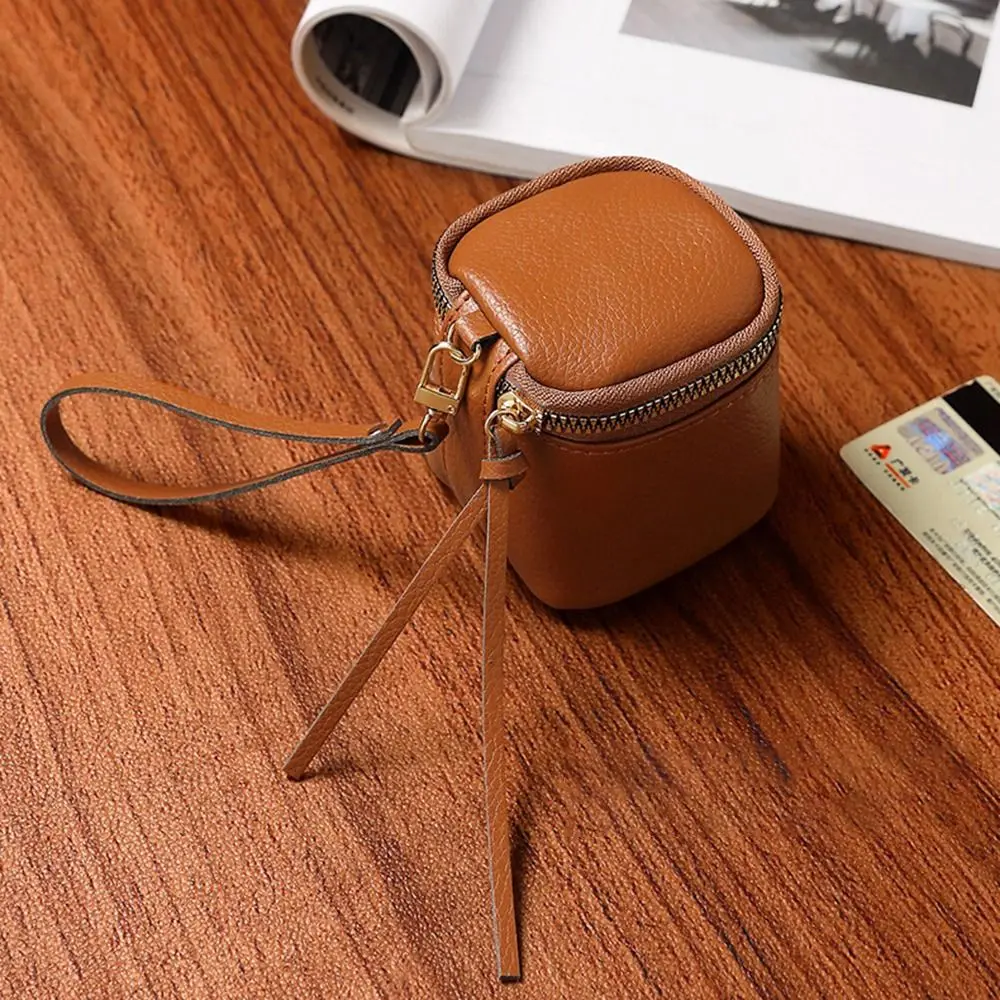 Mini Lightweight Small Square Coin Purse Waterproof Headphones Storage Lipstick Storage Wrist Bag Cosmetic Bag Women