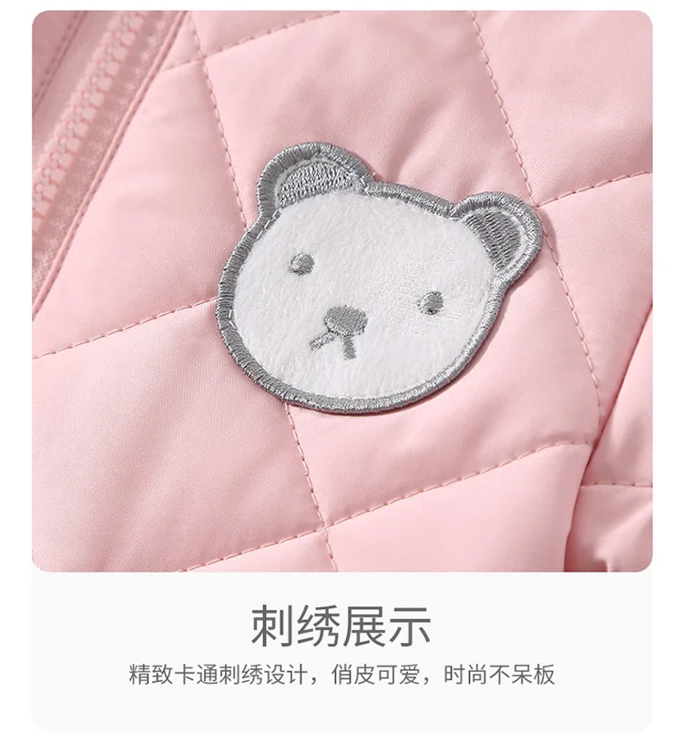 Aynigiell Spätherbst, Frühwinter Baby Overall dicke warme Säugling Kapuze in Fleece Stram pler Neugeborenen Jungen Mädchen Overalls – Detail 5