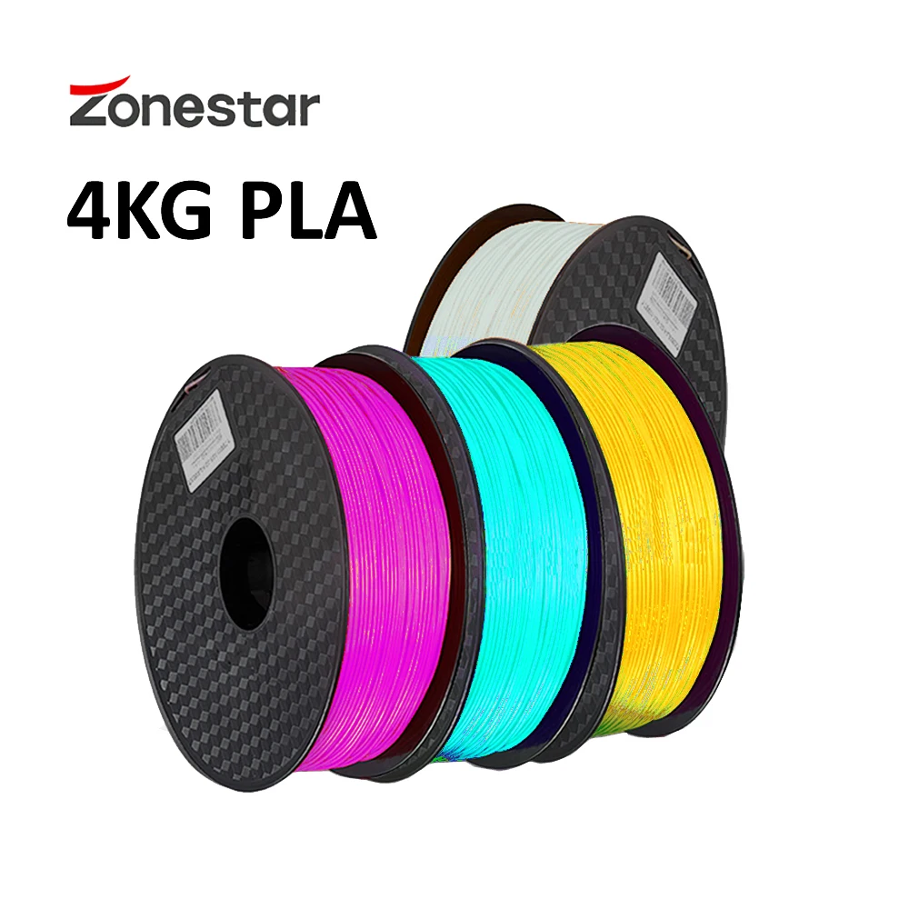 

4KG/lot PLA Filament 1.75mm High Quality 3D PLA Low Shrinkage Consumable For Multi Color FDM FFF 3D Printer Fast Shipping