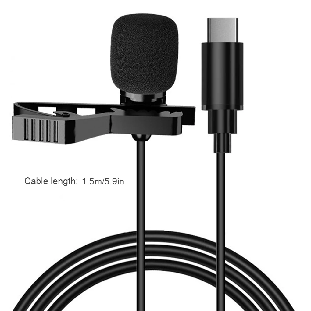 Microphone Mobile Phone Omnidirectional Lapel Microphone Live Streaming Online Chat Mic, Upgraded, 3.5mm image 5