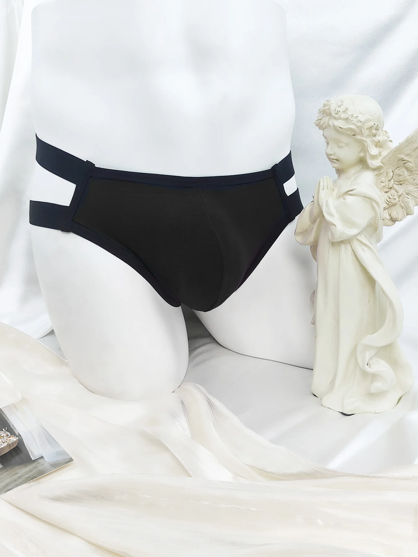 Sexy Men Bondage Underwear Man Jock Strap Thong Mesh G String Jockstrap Elastic Hollow Lingerie T-back Penis Pouch Underpants