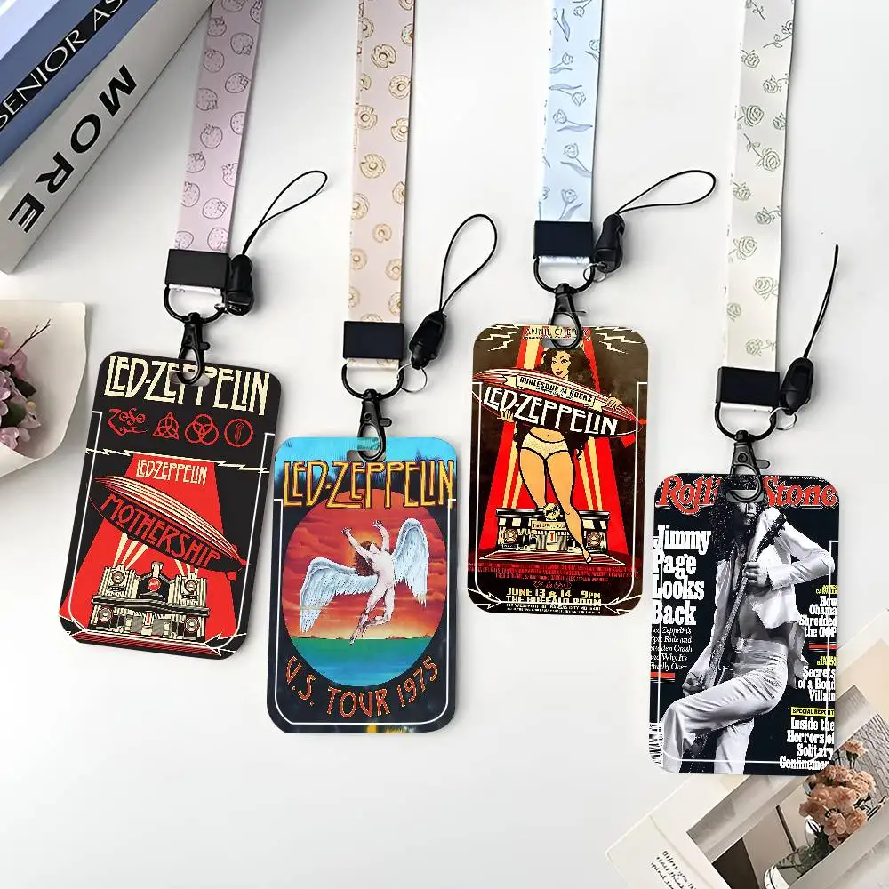 

Защитный чехол для ID-карт Band L-Led Z-Zeppelin: для школьных, пропускных, проездных и карт питания, с функцией легкого извлечения.