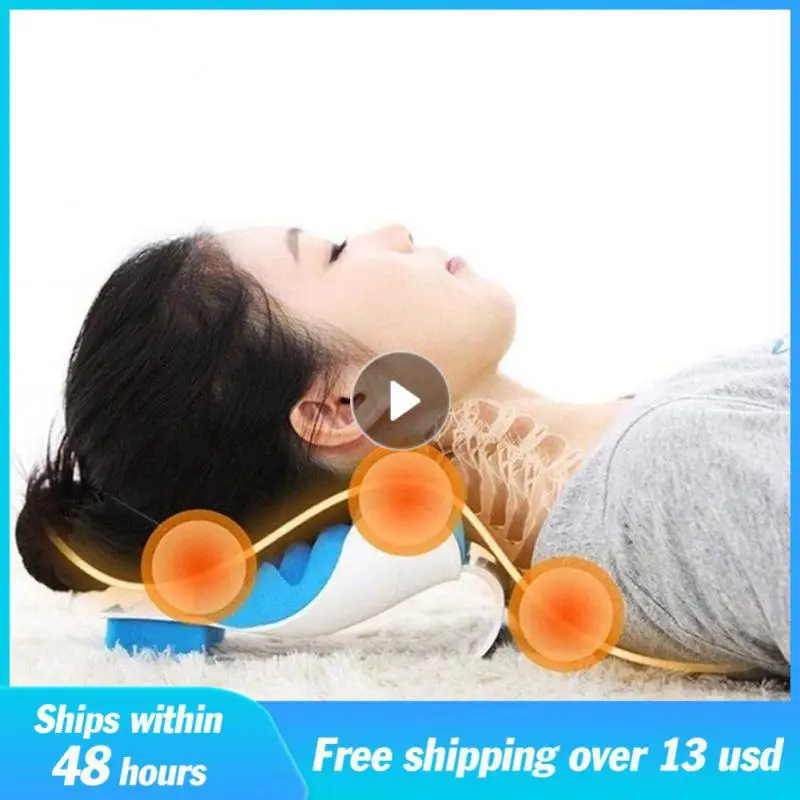 

Neck Support Pillow Durable Massage Function Relaxation Portable Ergonomic Design Neck And Shoulder Pain Relief Pillow Ergonomic