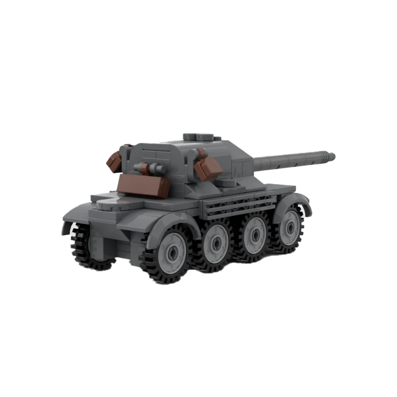 France Military Panhard EBR 105 Heavy Duty Tank MOC Building Blocks Assembly Model Bricks Display Creative Children Toys Gifts