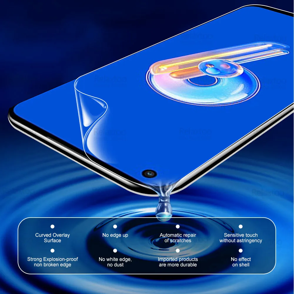 For Asus Zenfone 9 10 Film 3Pcs Full Glue Curved Soft Hydrogel Film Zenfone9 ZenFone 10 5G Screen Protector Not Tempered Glass