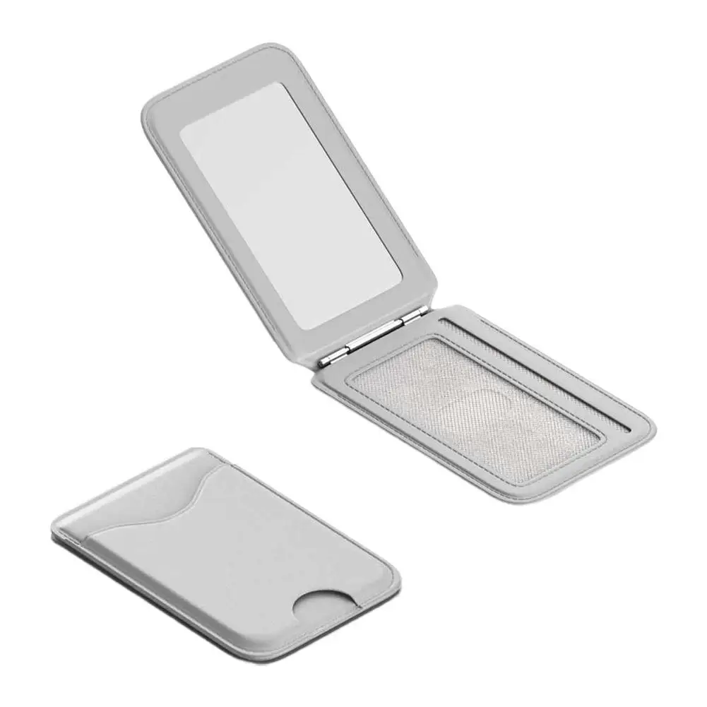 Magnetischer Kartenhalter-Ständer mit Spiegel, Verstellbarer Ständer, PU-Kartenhalter, Handyhalterung für iPhone 17 16 15 14 13 12 – Detail 19