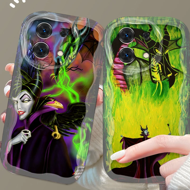 Disney Evil Queen For Xiaomi Redmi Note 13 12 12S 11S 11 10 9 8 10A 9C 9T Pro Plus 5G Wave Oil Funda Phone Case