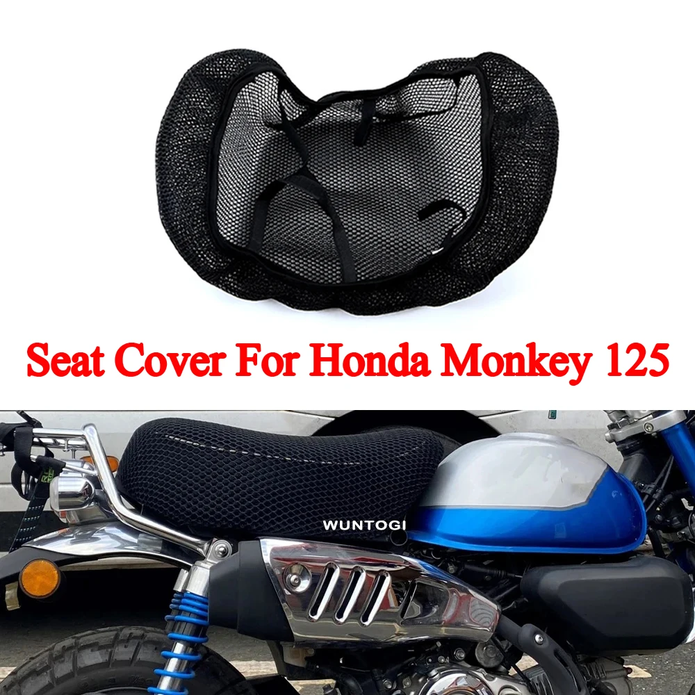 

NEW Monkey125 2018-2023 Motorcycle Seat Cover For Honda Monkey 125 3D Airflow Honeycomb MeshHeat Insulation Cushion Accessories