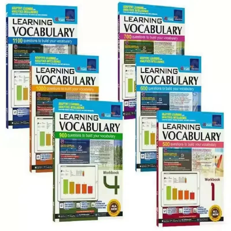 Sap Education 1- 6 Grade Children Learn English Vocabulary Workbook Kids Homeschool Books Singapore Primary School Writing Book