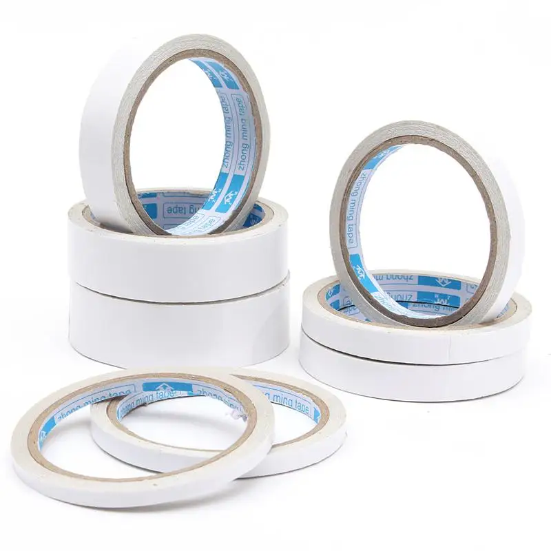 18.2m/1Roll Super Strong Tape Double Faced Powerful Adhesive Tape Paper Tape For Mounting Fixing Pad Sticky 6mm-30mm