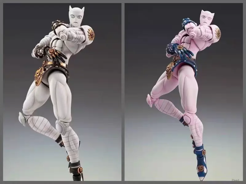 

Spot JOJO's Bizarre Adventure Queen Killer White Cat Pink Cat Very Lifelike Action Figure Model Ornament Case Gift