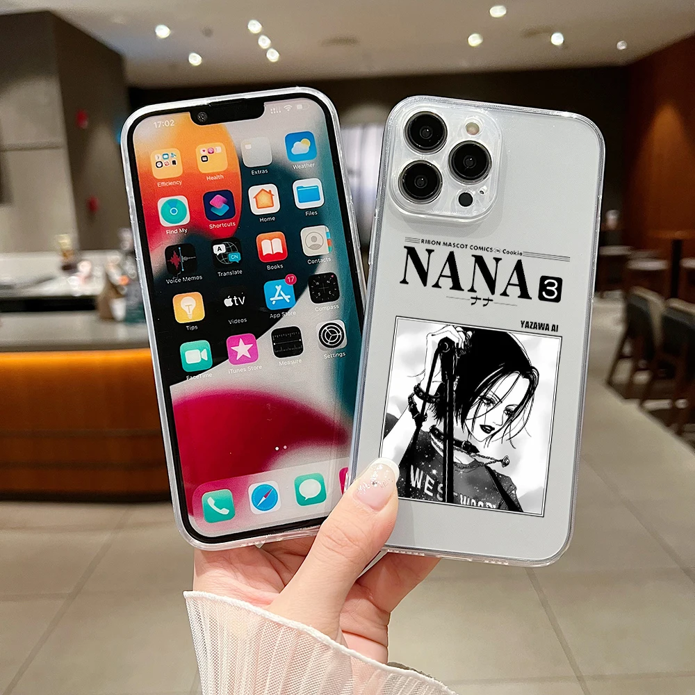 Anime Nana Osaki Line Phone Case For Samsung S24 S23 S22 S21 S20 S10 FE Note20 Note10 Plus Ultra Lite 5G Clear Soft TPU Cover