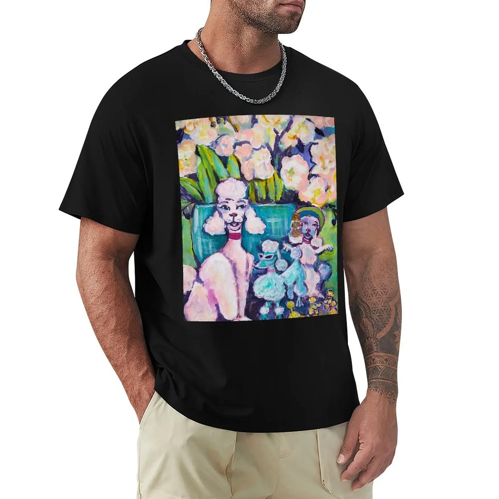 Poodle Posse T-Shirt Non-Shrink Basic Cotton T-Shirt