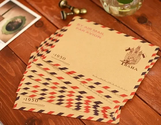 Tower Postmark Envelope Vintage Kraft Large Envelope Set of 10pcs