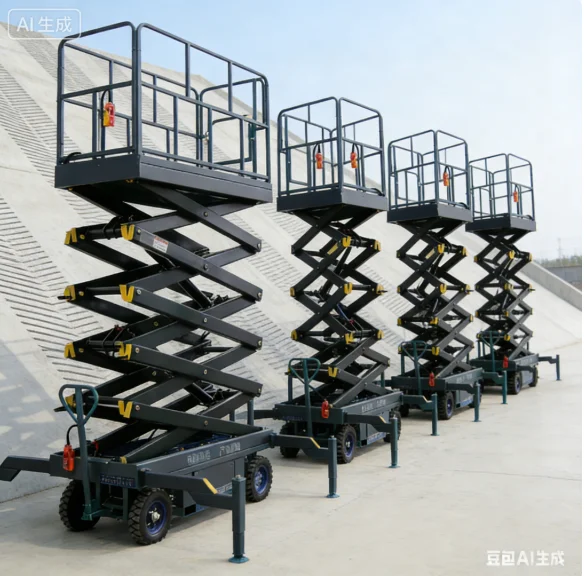 YG Customized 2025 Mobile Platform Scissor Fork Multi Functional Mobile Elevator Climbing Car Climbing Ladder 16 Meter Elevating