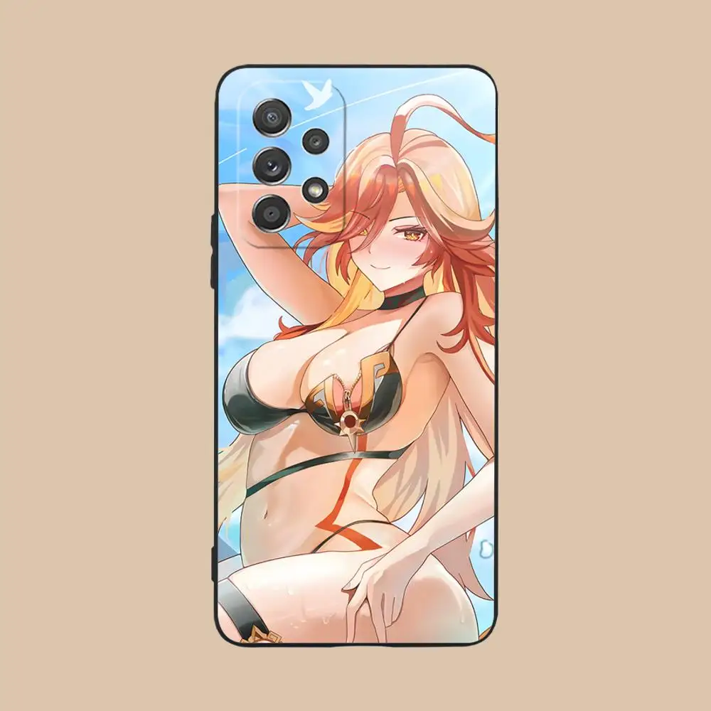 جينشين إمباكت إيتشي قضية الهاتف المحمول لسامسونج غالاكسي A73 72 71 70 56 55 54 53 52 36 35 34 23 16 15 5G اللون واقية #6