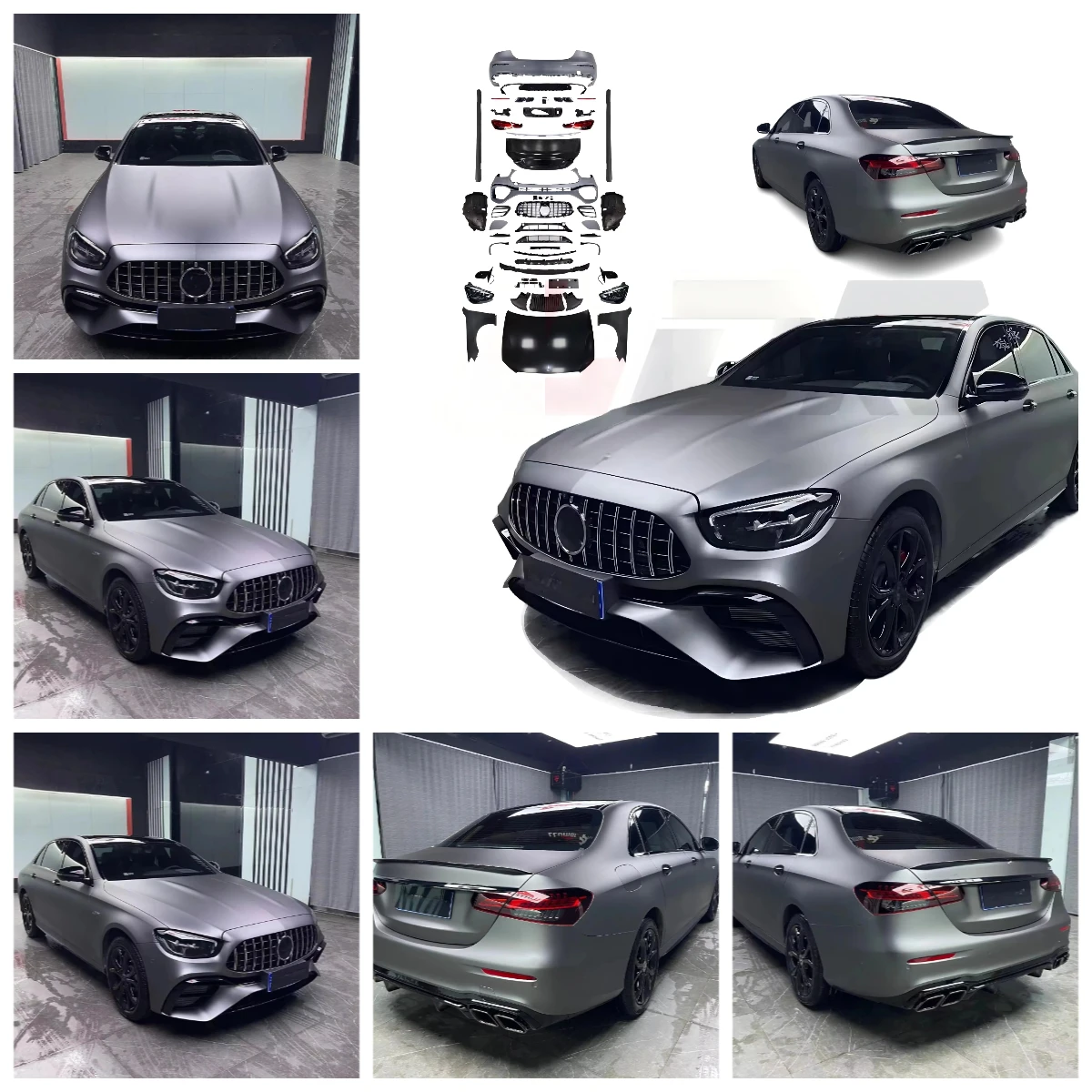 

Комплект обвесов для E-класса 2009-2015 W212 (обновление до W213 E63), универсальный, 100% протестирован, бампер на винтах с LED фарами