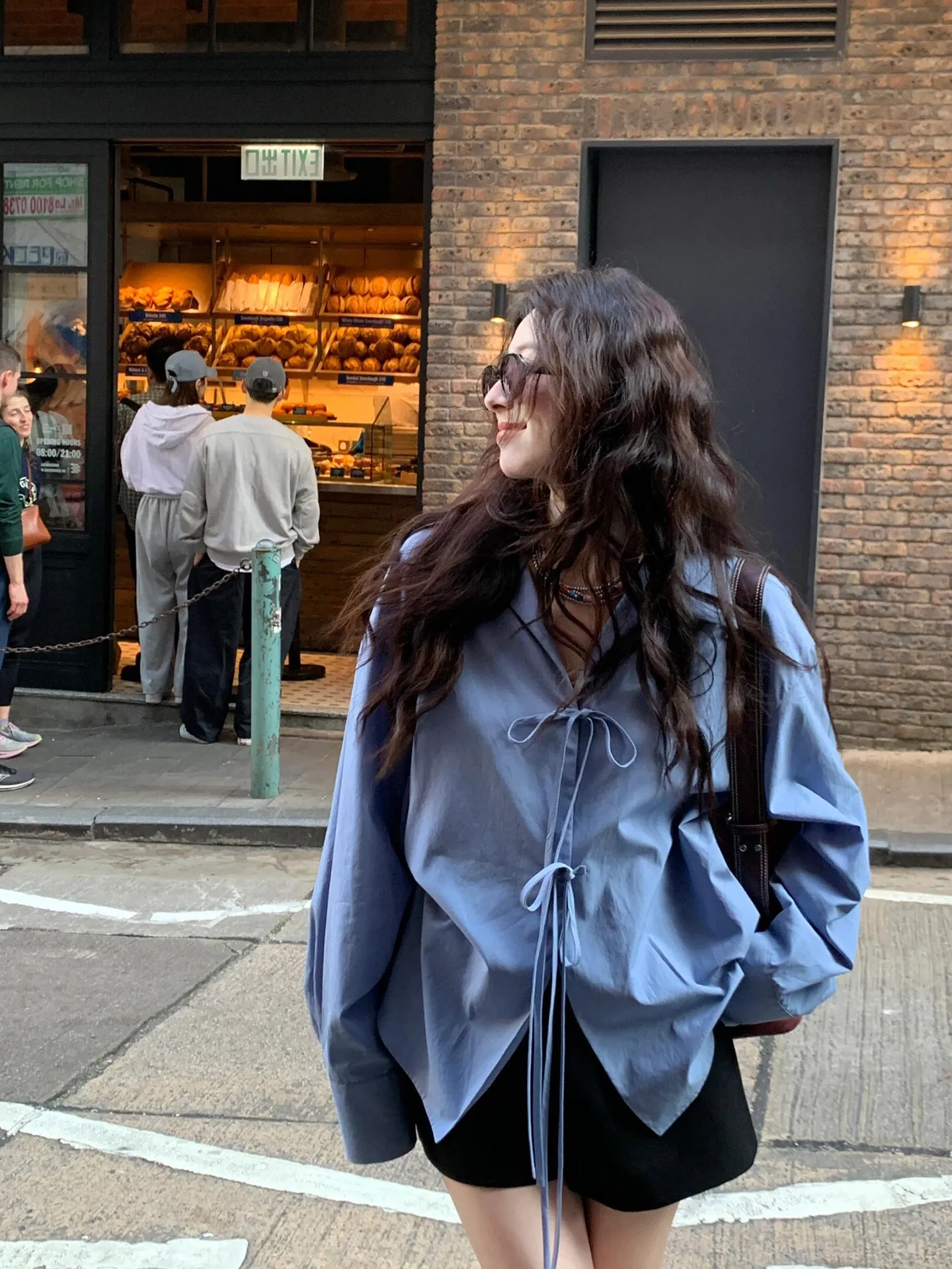 

Ele Loose Long Sve irt Women's Knot irt Spring New Sle Age Reduction Slimming irt Commute Sle