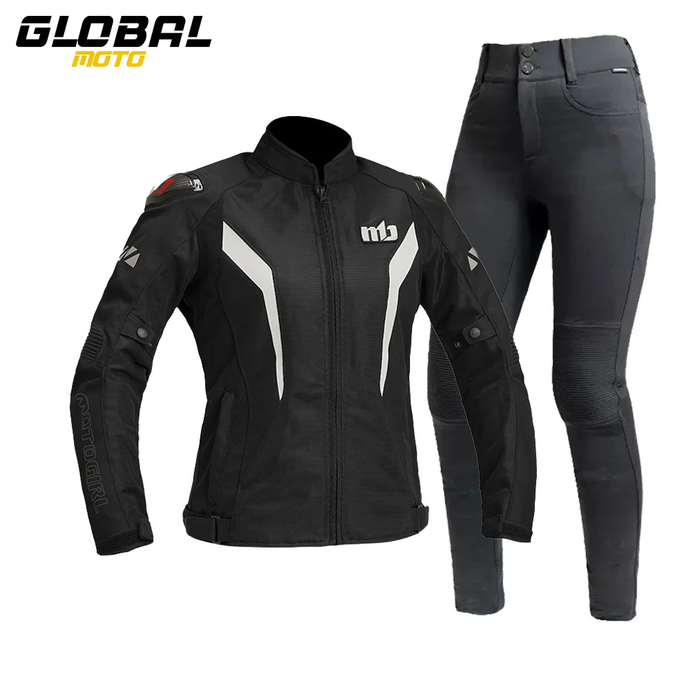 

Women Motorcycle Jacket Summer breathable mesh motorcycle riding clothes Motorbike Reflective Riding Jackets Windproof