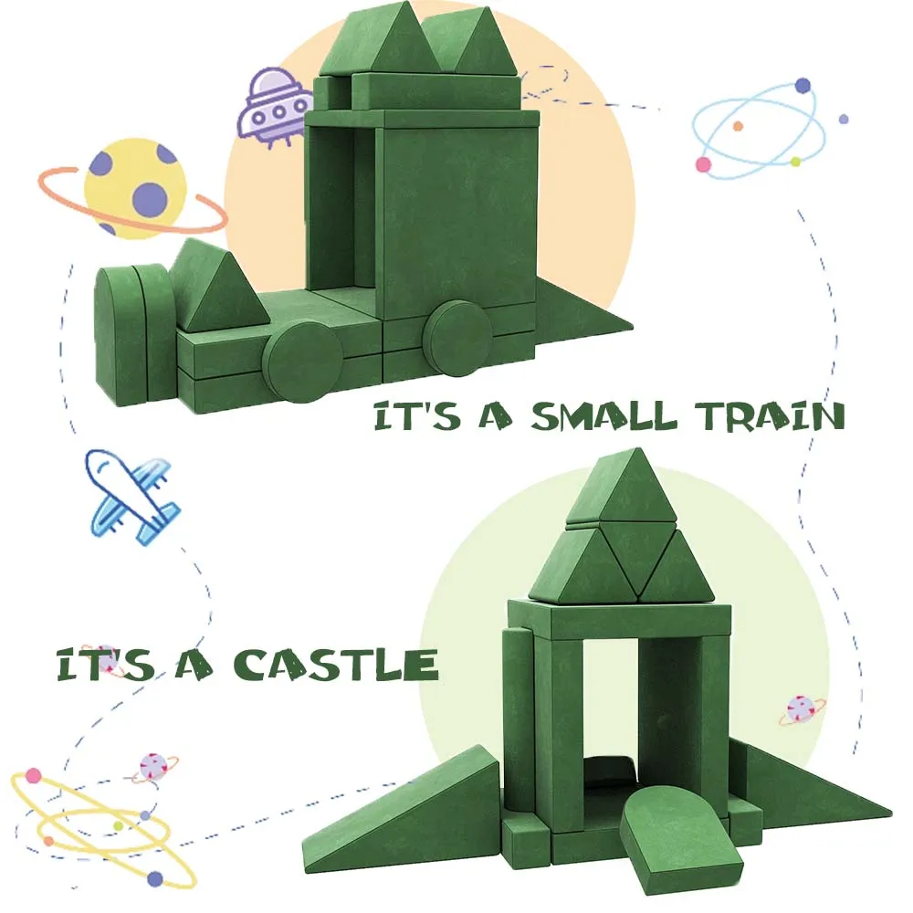 Furniture Education Chair Children's Combination Bed Sofa Children's Game Sofa Creative 18 Modular Foam Children's Sofa Chair