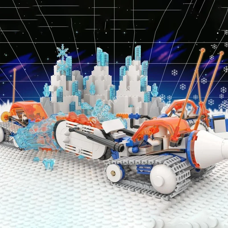 

653pcs MOC Ice Removal Team Building Blocks Christmas Gift Unique DIY Designed for Kids Creativity STEM Educational