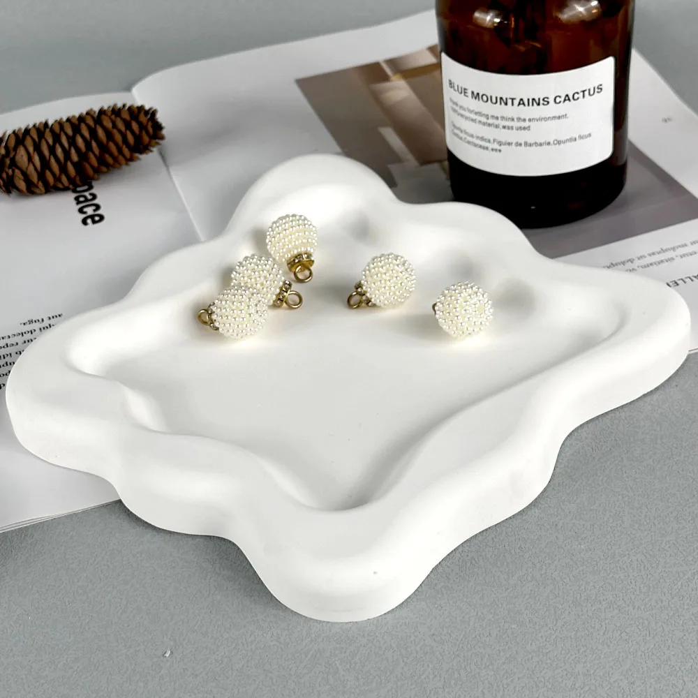 Taca do przechowywania betonu formy silikonowe DIY nieregularne rzemiosło Making tynk żywica epoksydowa Coaster formy gliniane artykuły do ​​dekoracji domu — zdjęcie 4