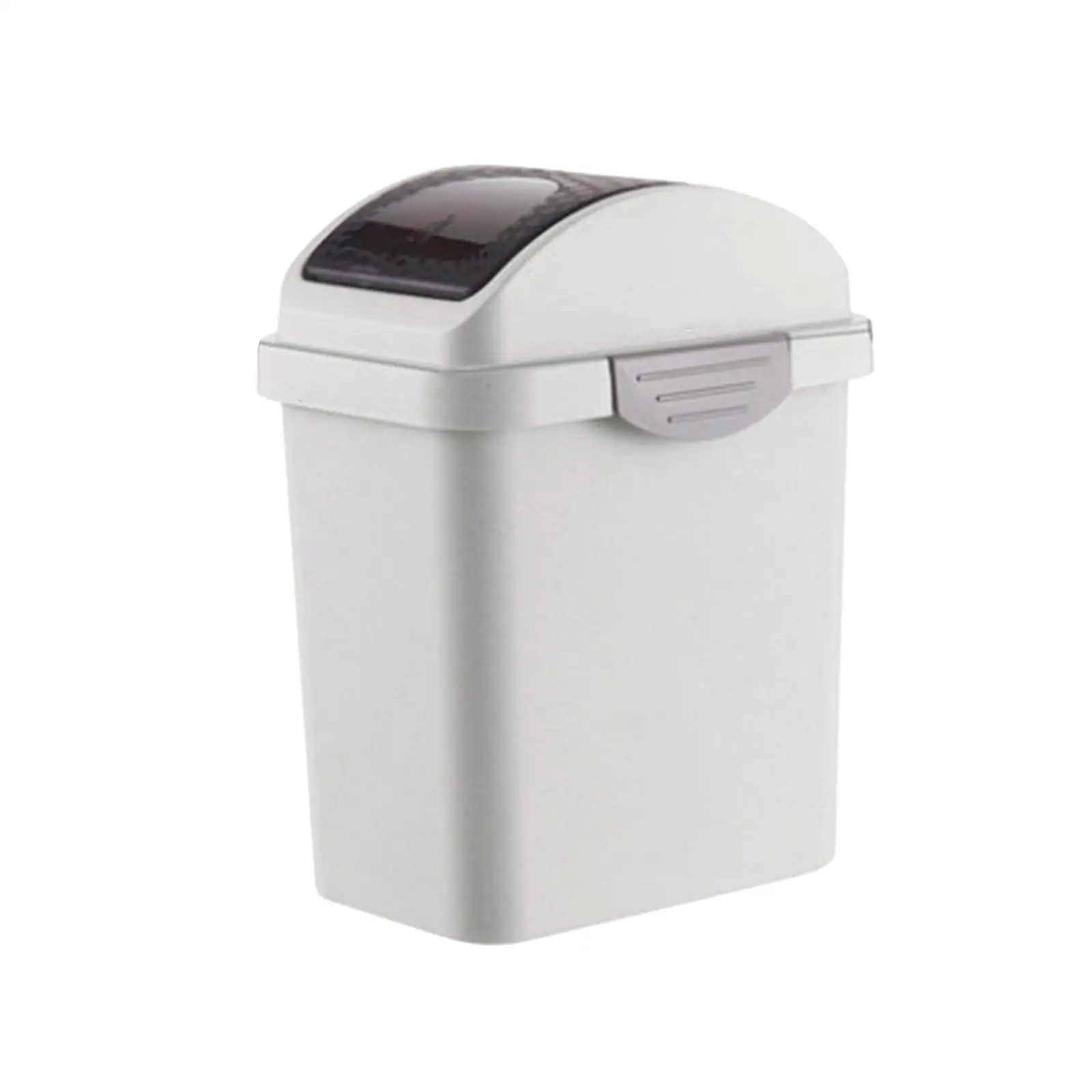 Luxury Garbage Can with Shaker Cover Simple Garbage Bucket for Office Desk