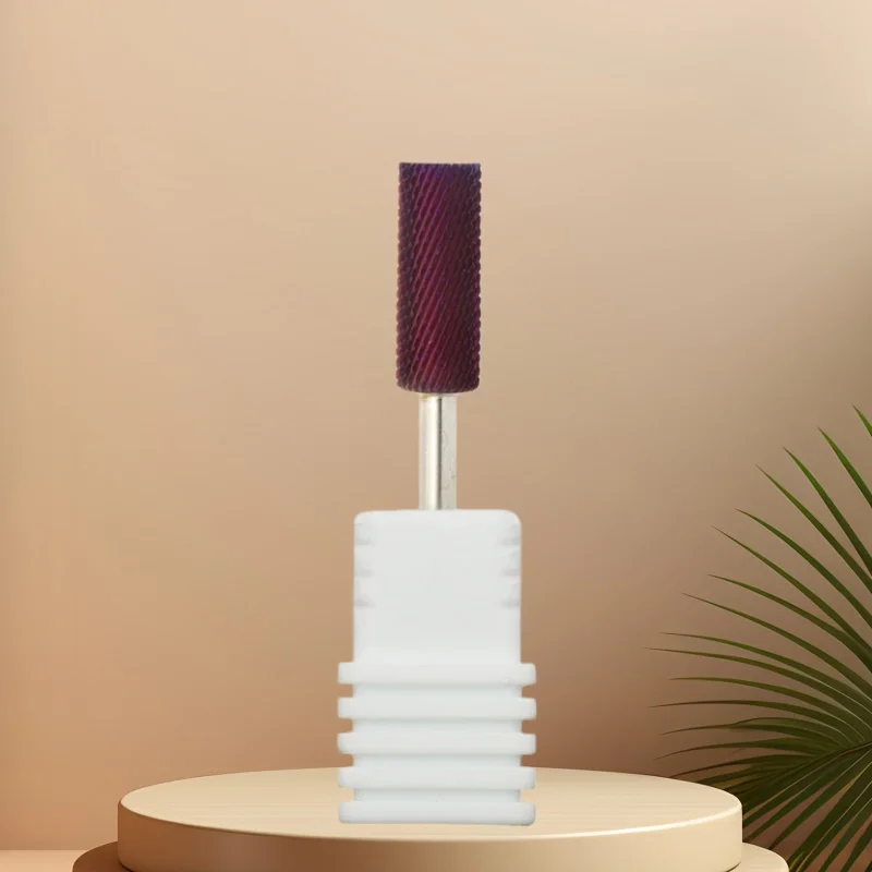 

Фиолетовое левое и правое 5в1 сверло для ногтей из карбида вольфрама, фрезерное электрическое маникюрное оборудование, заусенцы для очистки кутикулы