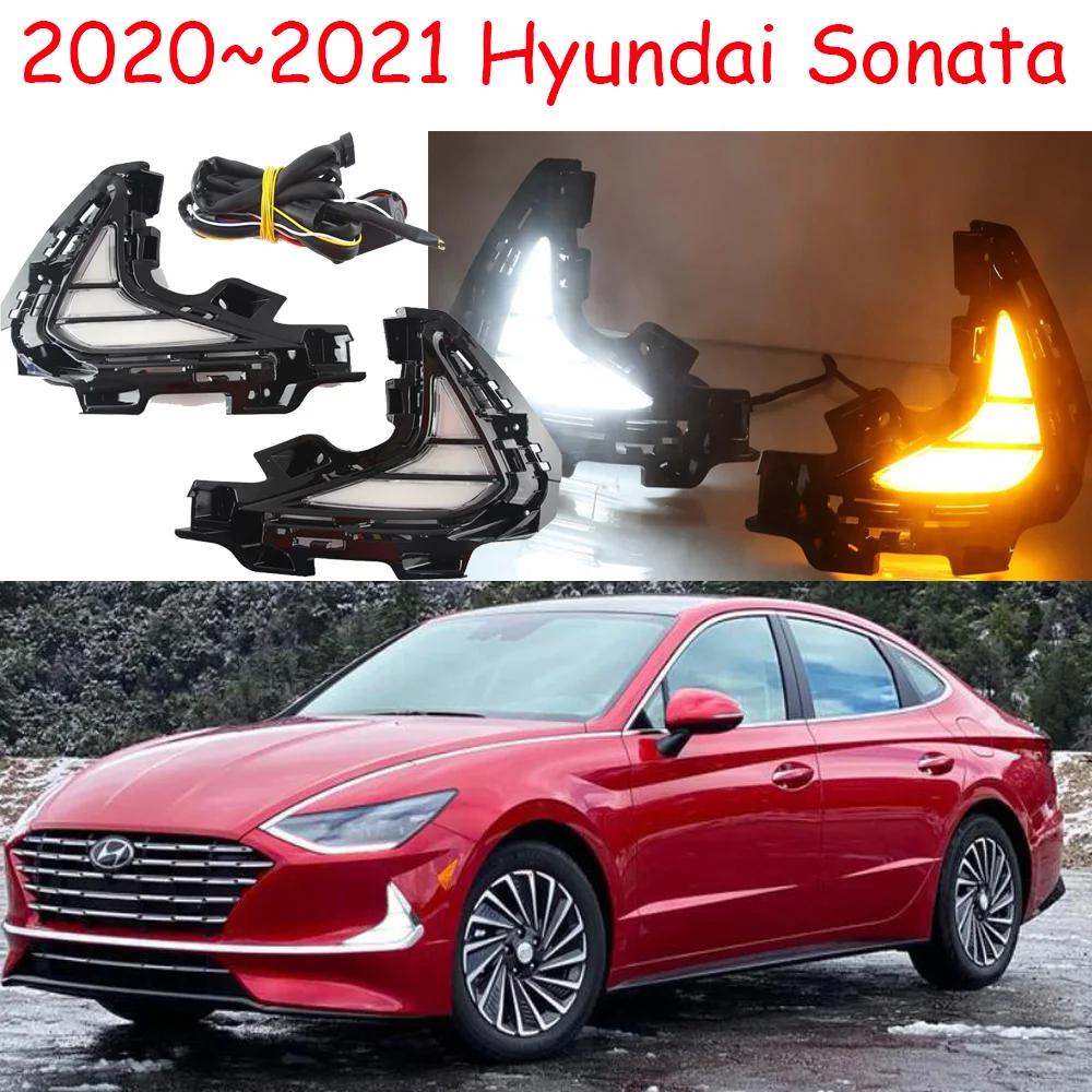 

Car bumper headlight for Sonata daytime light 2020~2021y DRL car accessories LED headlamp for Sonata fog light