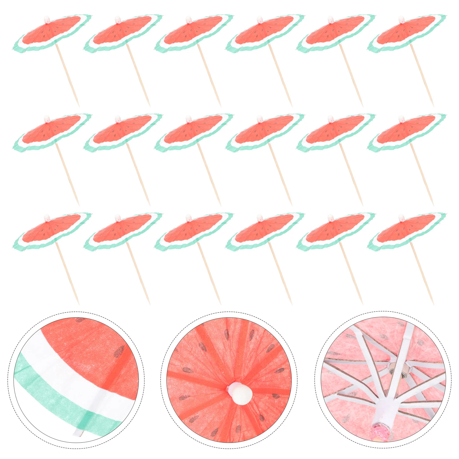 

100Pcs Paper Umbrella Picks Drink Sticks Food Picks for Weddings Birthdays Food Sticks