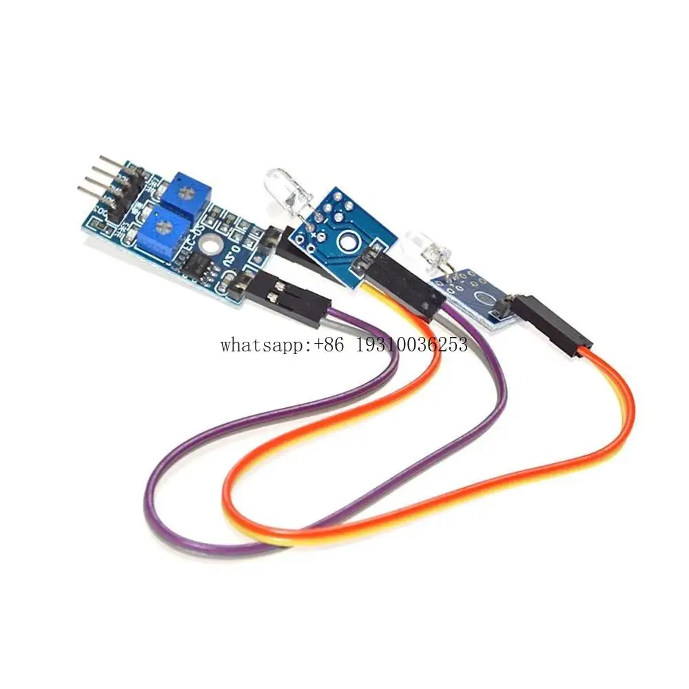 

2 Channel LM393 Chip Detection Photosensitive Emitting Diode Photodiode Sensor Module SMART HOME