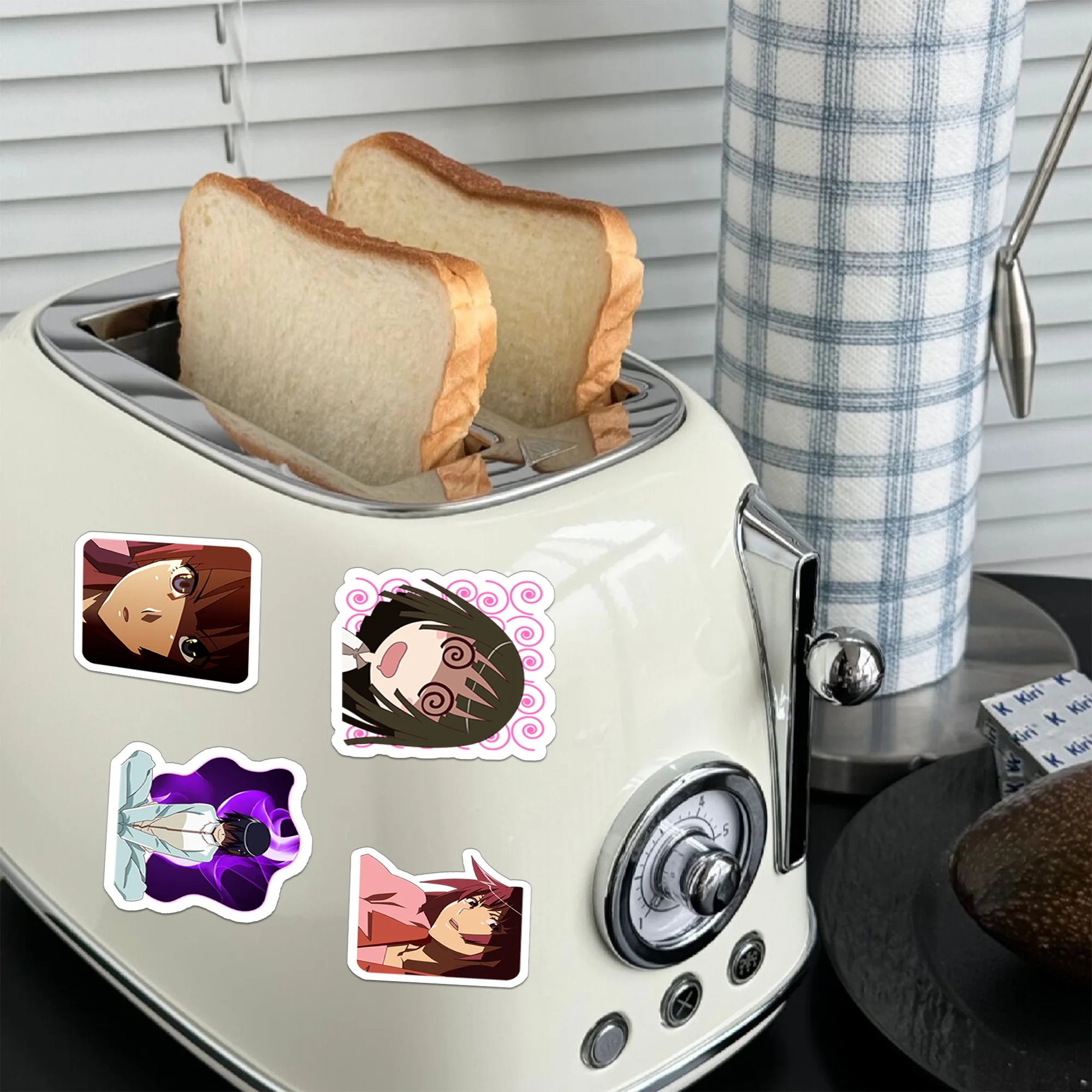 Imagen 5: 40 Piezas de Bakemonogatari Serie de Anime Mercancía Meme Pegatinas Pegatinas Decorativas para Laptops, Cuadernos y Libros