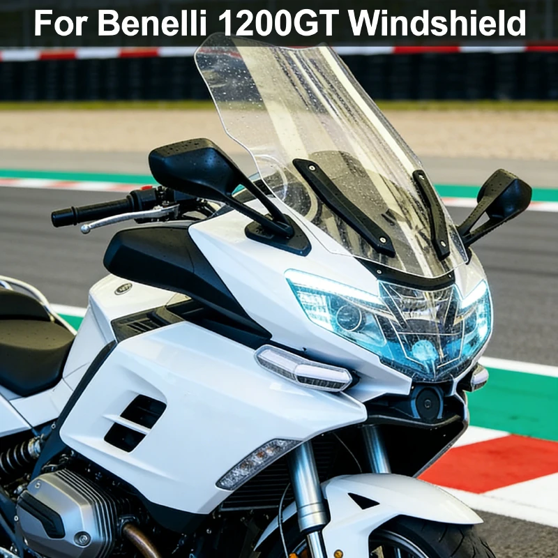 

For Benelli 1200GT Windshield Windscreen Deflectors Front Increase Height and Thickness Modification Windshield Accessories