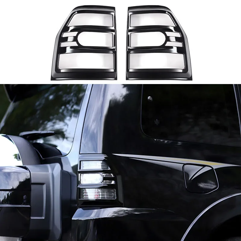 

2Pc ABS Bright Black Rear Lamp Tail Light Cover Fit For Mitsubishi Pajero V93 V95 V97 V98 2007-2021 4X4 Off-road Accessories