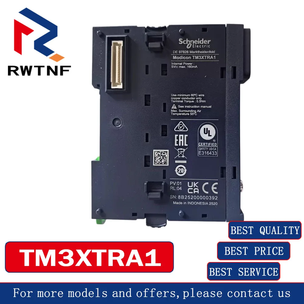 

Brand New Genuine TM3XTRA1 Schneider Remote Receiver Module TM3-Bus Remote Transmitter Module,100% original warehouse stock