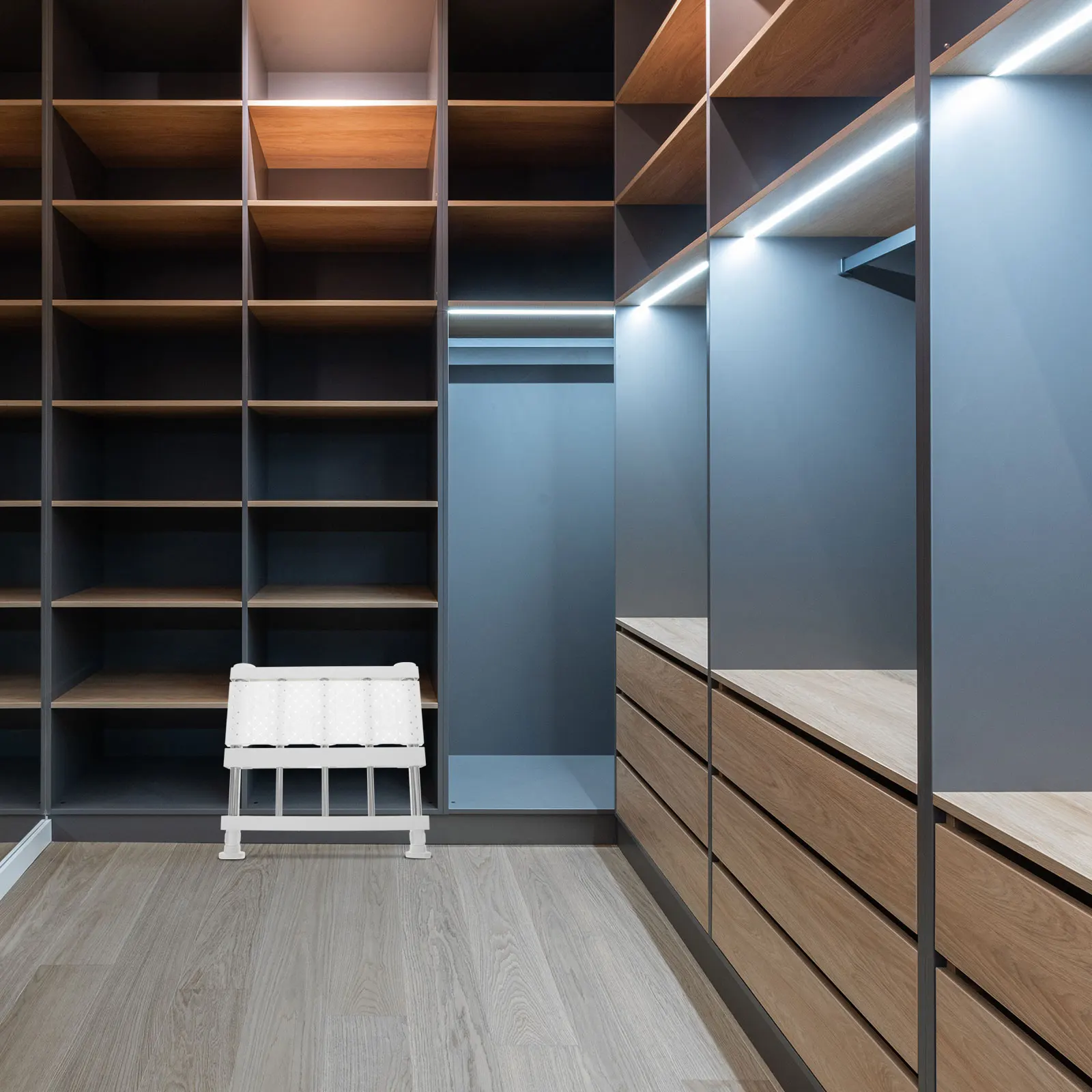 

1Set Retractable Shelf Divider Storage Rack for Closet Wardrobe Organizer Space Saving Adjustable Layered Partition Compartment