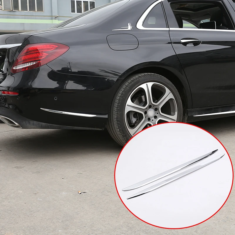 Auto-Seitenverkleidungs-Dekorstreifen, Heckstoßstangen-Seitenverkleidungsaufkleber für Mercedes Benz E-Klasse W213 C238 A238 E200l 300l 2016 2017 2018
